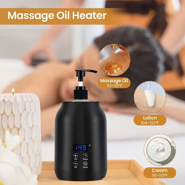 Chauffe-huile de massage Foreverlily pour huiles essentielles et lotions corps - Usage Spa Salon Maison Occasions Spéciales