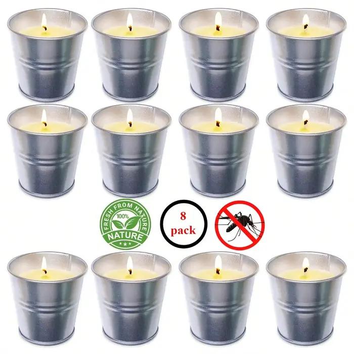 Bougie de cire de soja répulsive de moustiques efficace