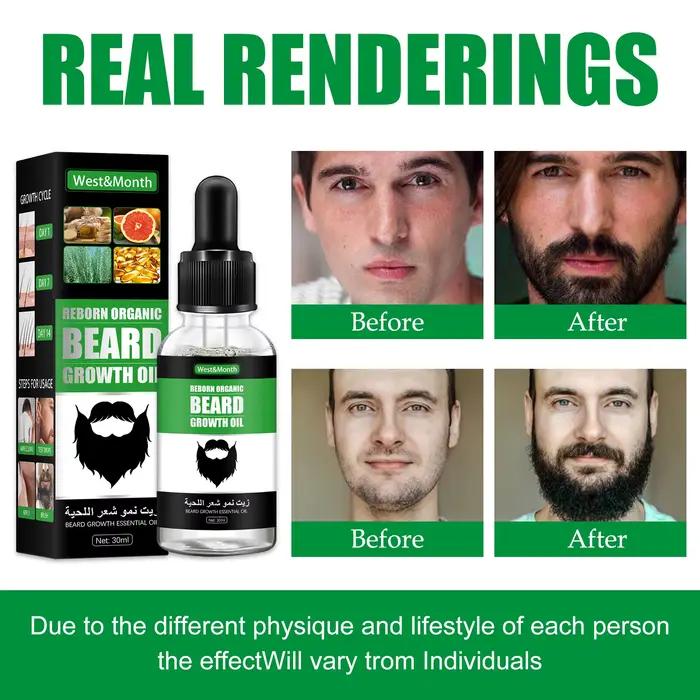Huile de soin de la barbe pour hommes