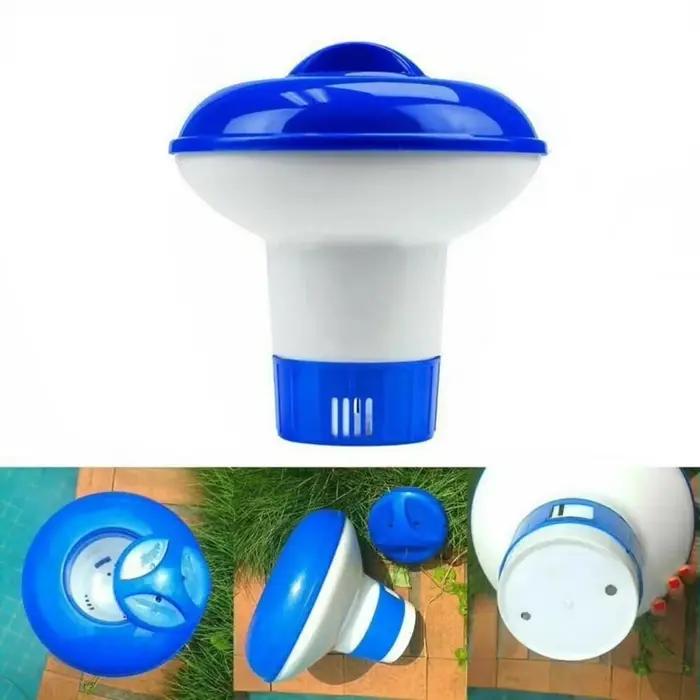 Distributeur de chlore flottant miniature réglable, durable pour piscines intérieures et extérieures