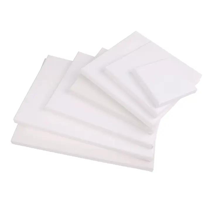 Toile d'artiste carrée vierge blanche, peinture à l'huile sur toile, peinture à l'huile d'interconnexion acrylique avec cadre en bois comme apprêt