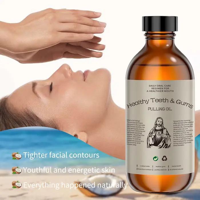 Lot de 5 Huiles Essentielles Naturelles de Coco pour l'Hygiène Buccale – Rafraîchit l'Haleine