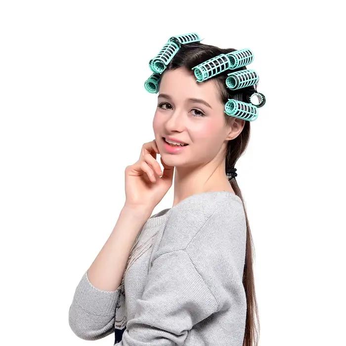 30 pièces ensembles de rouleaux de cheveux auto-tençants bigoudis de coiffure bricolage outil de coiffure bouclée bigoudis légers pour les femmes bigoudi