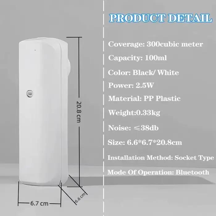 Diffuseur de parfum couverture 300m3 prise murale