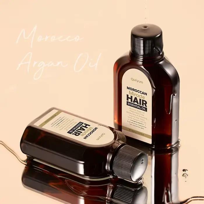 Huile essentielle d'argan pur marocain pour cheveux secs