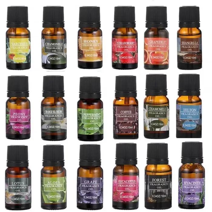 Huile parfumée 10 ml, longue durée, soluble dans l'eau, extrait de plantes, fleurs, arômes naturels, huile essentielle pour diffuseur