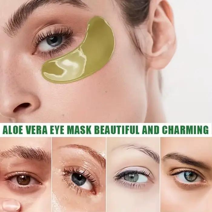 Masque pour les yeux à l'avocat. Formule végétale à l'acide hyaluronique. Cible les cernes