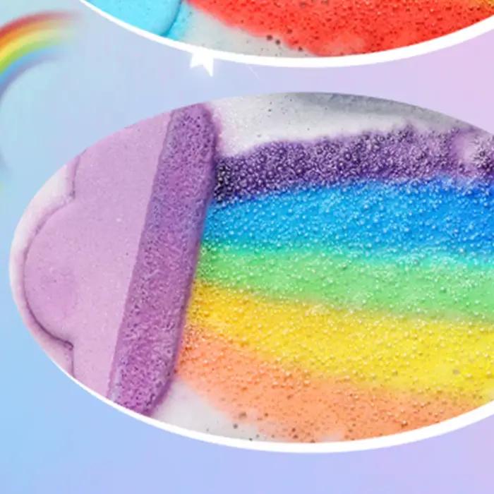 Bombe de bain arc-en-ciel lavande violette