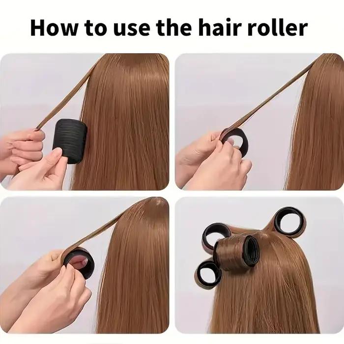Ensemble de rouleaux à cheveux avec Clips, 18 pièces, bigoudis auto-agrafants pour cheveux longs/moyens/courts et frange, fer à friser, outil de coiffure