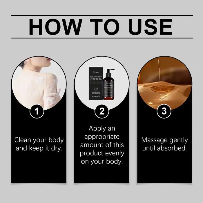 Huile de Massage hydratante pour le corps