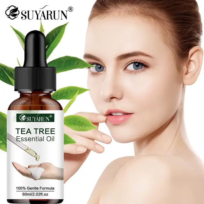 SUYARUN Sérum à l'huile d'arbre à thé – Soin naturel hydratant et apaisant pour peaux claires et hydratées.