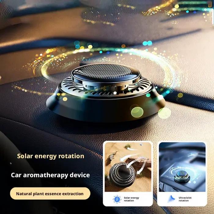 Diffuseur d'huiles essentielles solaire rotatif pour voiture