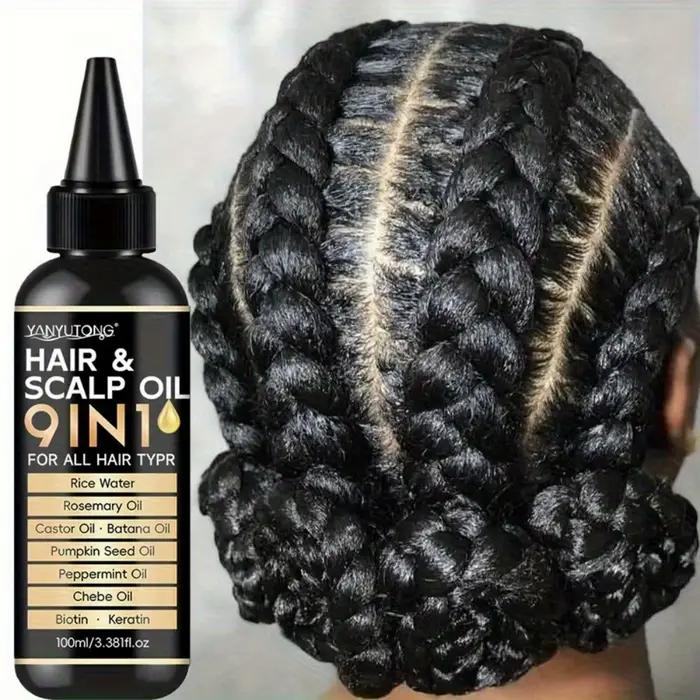 Huile capillaire 9 en 1 qui répare les racines des cheveux