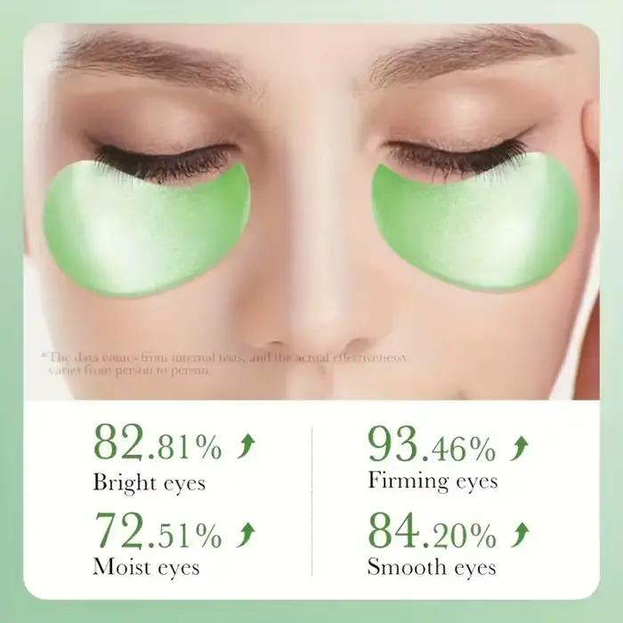 Masque pour les yeux à l'avocat. Formule végétale à l'acide hyaluronique. Cible les cernes