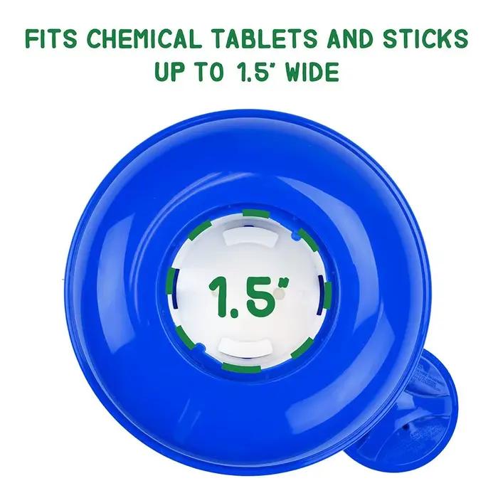 Distributeur de chlore flottant miniature réglable, durable pour piscines intérieures et extérieures