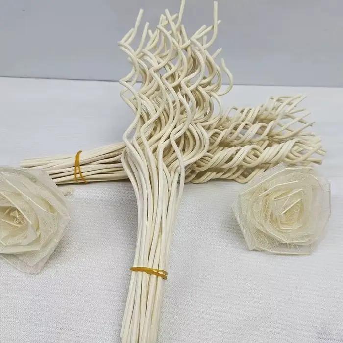 20 bâtonnets diffuseurs en rotin longs et ondulés pour huiles essentielles