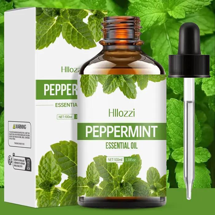 L'huile essentielle végétale de menthe poivrée convient au massage