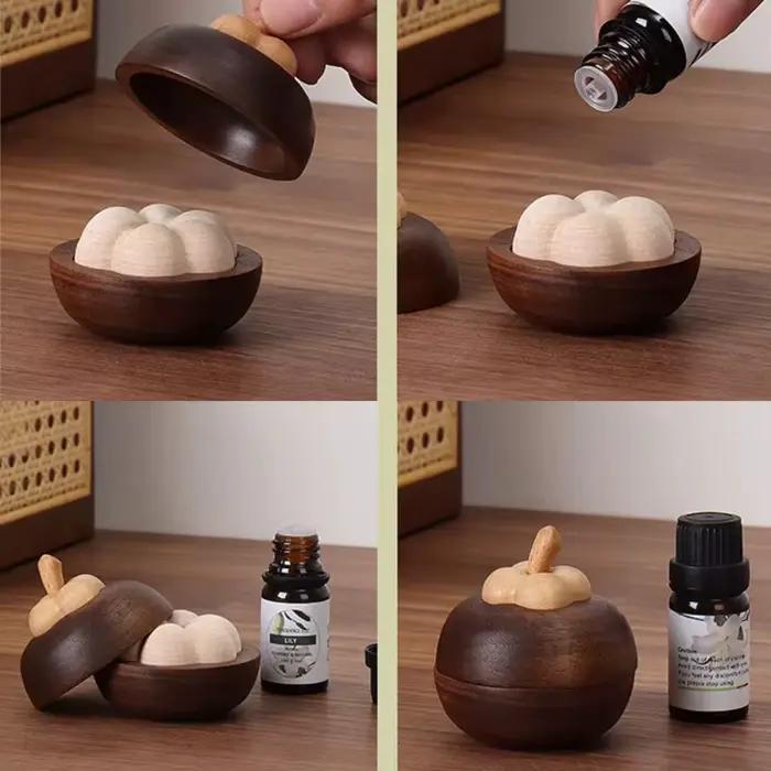 Diffuseur d'huiles essentielles portable en bois