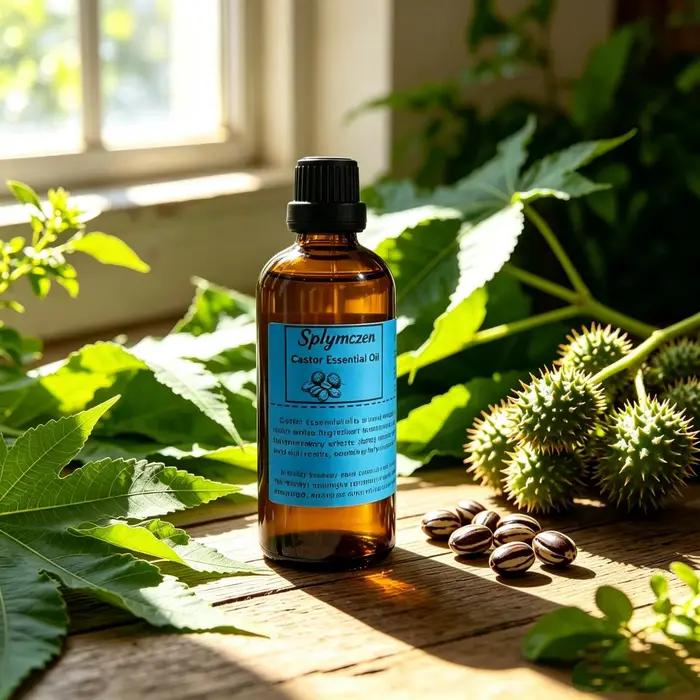 Huile Essentielle Pure de Graines de Ricin – Matière Première pour Parfums, Cosmétiques, Soins de la Peau, Huile de Base pour la Fabrication de Savons