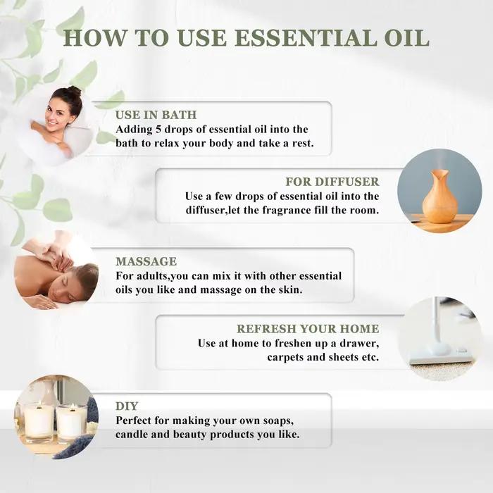 Huiles Essentielles Naturelles pour Humidificateur Diffuseur