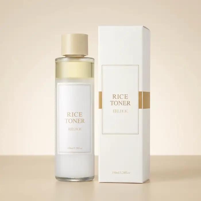 Tonique Hydratant Visage à l'Extrait de Riz – Équilibrant, Affinant les Pores, Adoucit les Peaux Rêches et Ternes, Léger, Absorption Rapide, Soin Quotidien du Visage