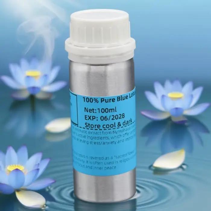 Huile de Lotus Bleu Bio Pure | Qualité supérieure | Pour les soins de la peau