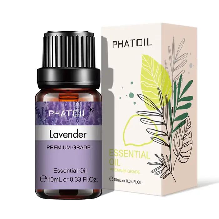 PHATOIL 1 pièces huile essentielle d'aromathérapie pour diffuseur 10ML/30ML/100ML huiles aromatiques de lavande menthe poivrée vanille eucalyptus jasmin