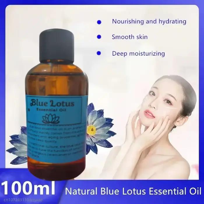 Huile de Lotus bleu 100% naturelle de haute qualité
