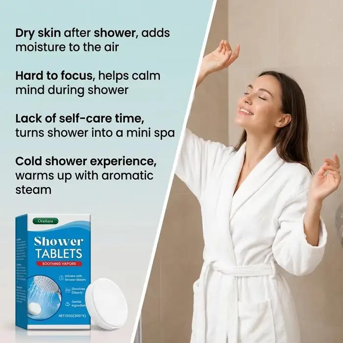 Tablettes de douche aromathérapeutiques hydratantes