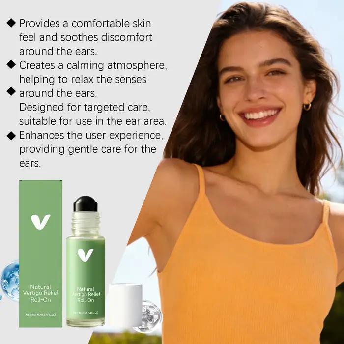 Huile Essentielle Roll-On - Massage Rafraîchissant et Apaisant pour la Zone des Oreilles