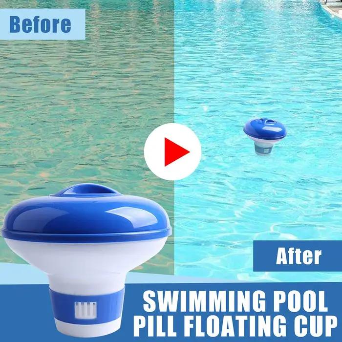 Distributeur de chlore flottant miniature réglable, durable pour piscines intérieures et extérieures, distributeur de chlore flottant