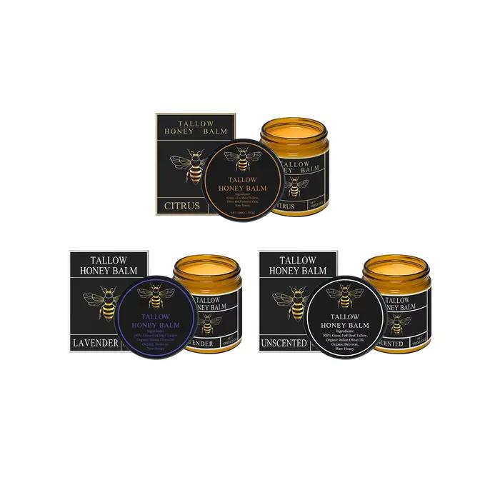 Baume au miel Tallow et hydratant longue durée pour la peau