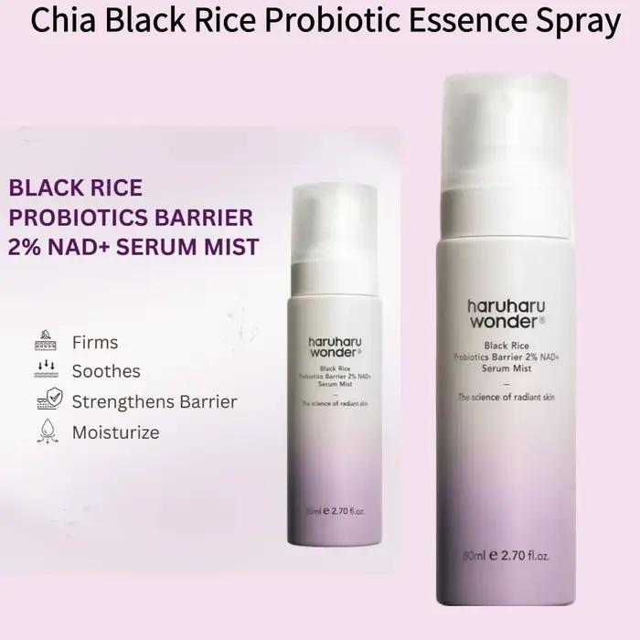 Spray d'essence probiotique au riz noir Chia