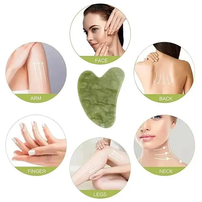 Rouleau de pierre naturelle anti-rides pour le visage et le corps