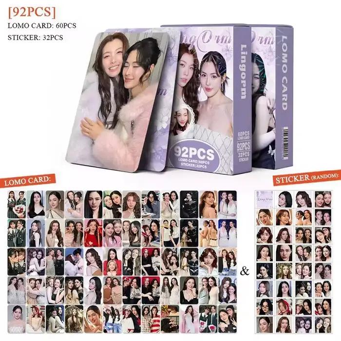 92 et 124 pièces drame thaïlandais le Secret d'entre nous LingOrm Laser Lomo carte Ling & Orm personnages HD carte photo avec autocollants