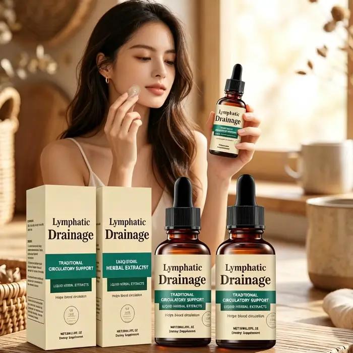 Gouttes stimulantes pour le drainage lymphatique à base de plantes : Améliorent la circulation sanguine