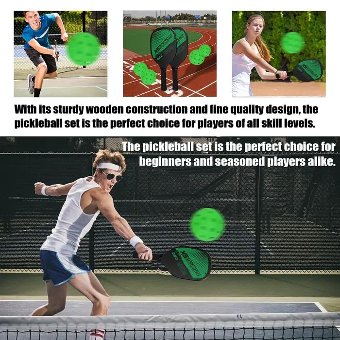 Ensemble de raquettes leball avec accessoire IkSports, raquette leball Ik514, 2 raquettes et 4 514