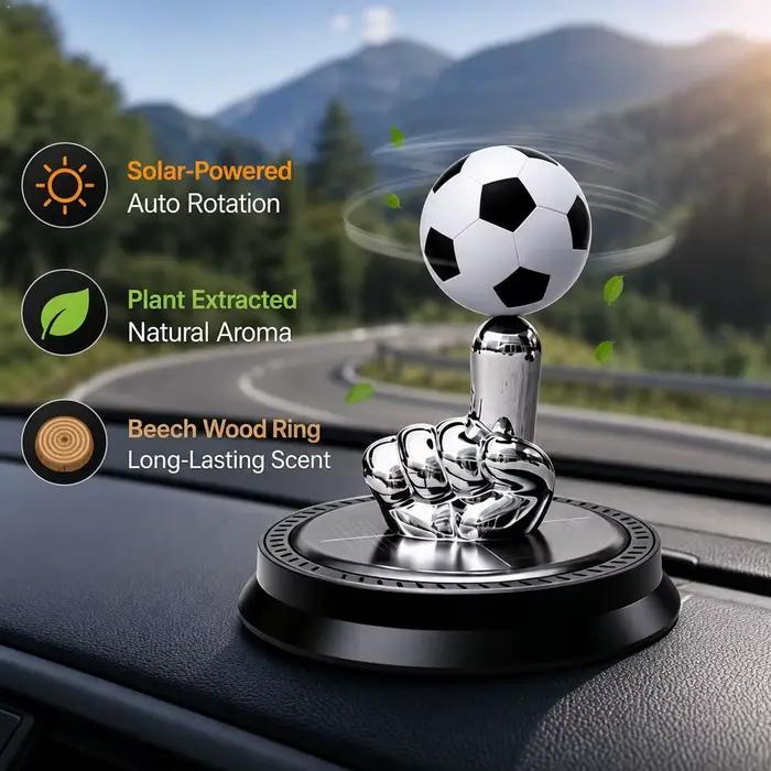 Diffuseur d'arômes solaire rotatif pour voiture