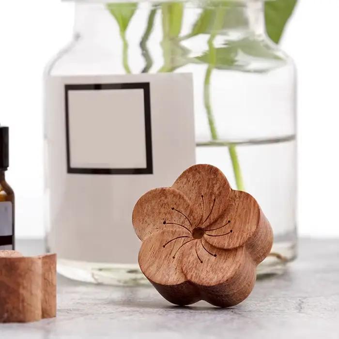 Diffuseur d'Arôme de Fleurs en Bois pour Décoration de Maison