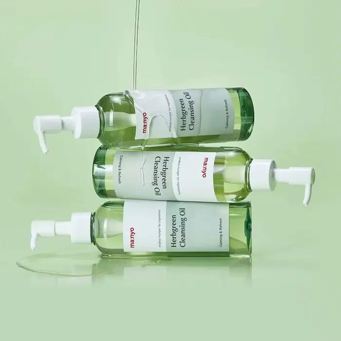 Huile nettoyante en profondeur par Ma:nyo dissout efficacement les impuretés le maquillage des Pores réduit les points