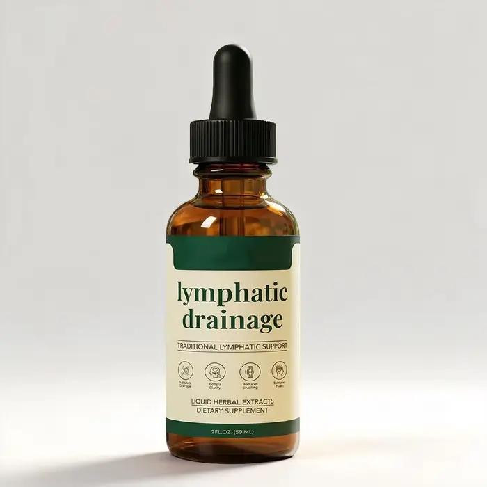 Gouttes de drainage lymphatique 59 ml – Formule naturelle à base de plantes pour l'élimination des toxines, le soulagement des gonflements et le soutien lymphatique – Soin liquide doux