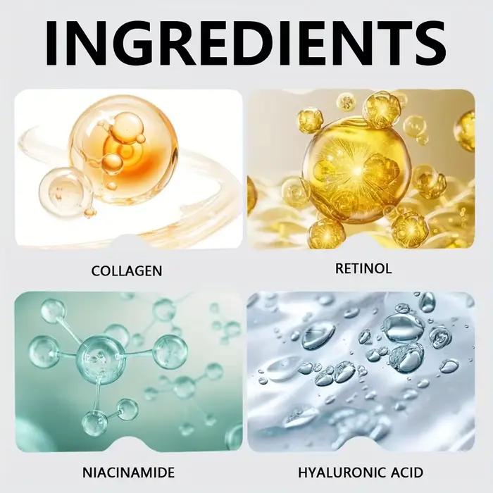 Sérum hydratant à l'acide hyaluronique - Formule boostante d'hydratation pour la réparation de la peau et le soin des