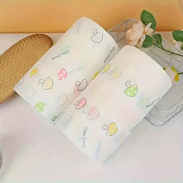 Rouleau de papier absorbant lavable et réutilisable pour la cuisine, chiffons de nettoyage non tissés épais à motif perlé, lingettes absorbantes pour la vaisselle, pour la cuisine et la maison