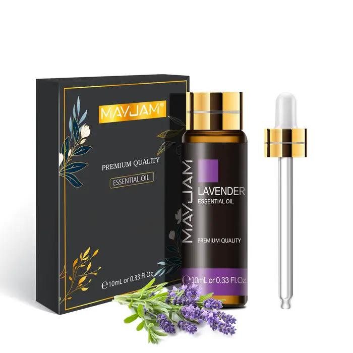 Huile Essentielle Aromatique pour Diffuseur 10ML Lavande Rose Eucalyptus Jasmin Vanille Menthe Bois de Santal Arbre à