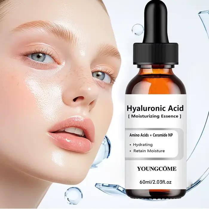 Sérum hydratant à l'acide hyaluronique - Formule boostante d'hydratation pour la réparation de la peau et le soin des