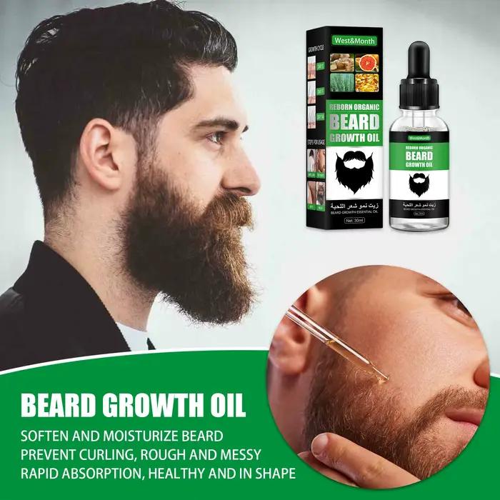 Huile de soin de la barbe pour hommes
