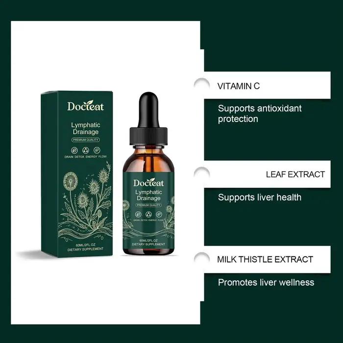 Gouttes de drainage lymphatique naturel 60ml – Absorption rapide