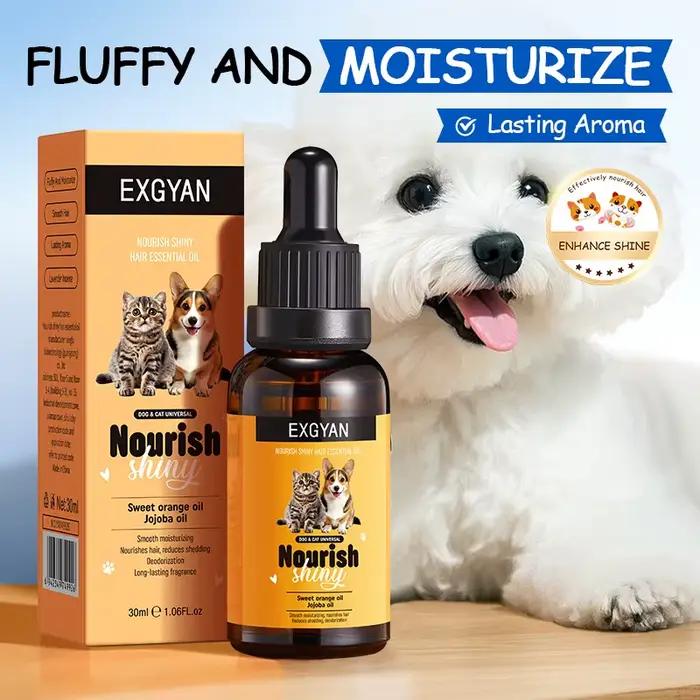 Huiles essentielles de soins capillaires nourrissantes et éclaircissantes pour chiens et chats, parfum lisse et durable, désodorisant