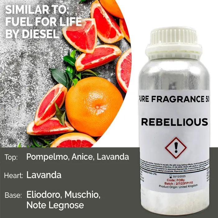 Rebellious Pure Fragrance Oil - 500ml