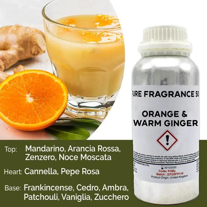 Orange & Warm Ginger Pure Fragrance Oil - 500ml